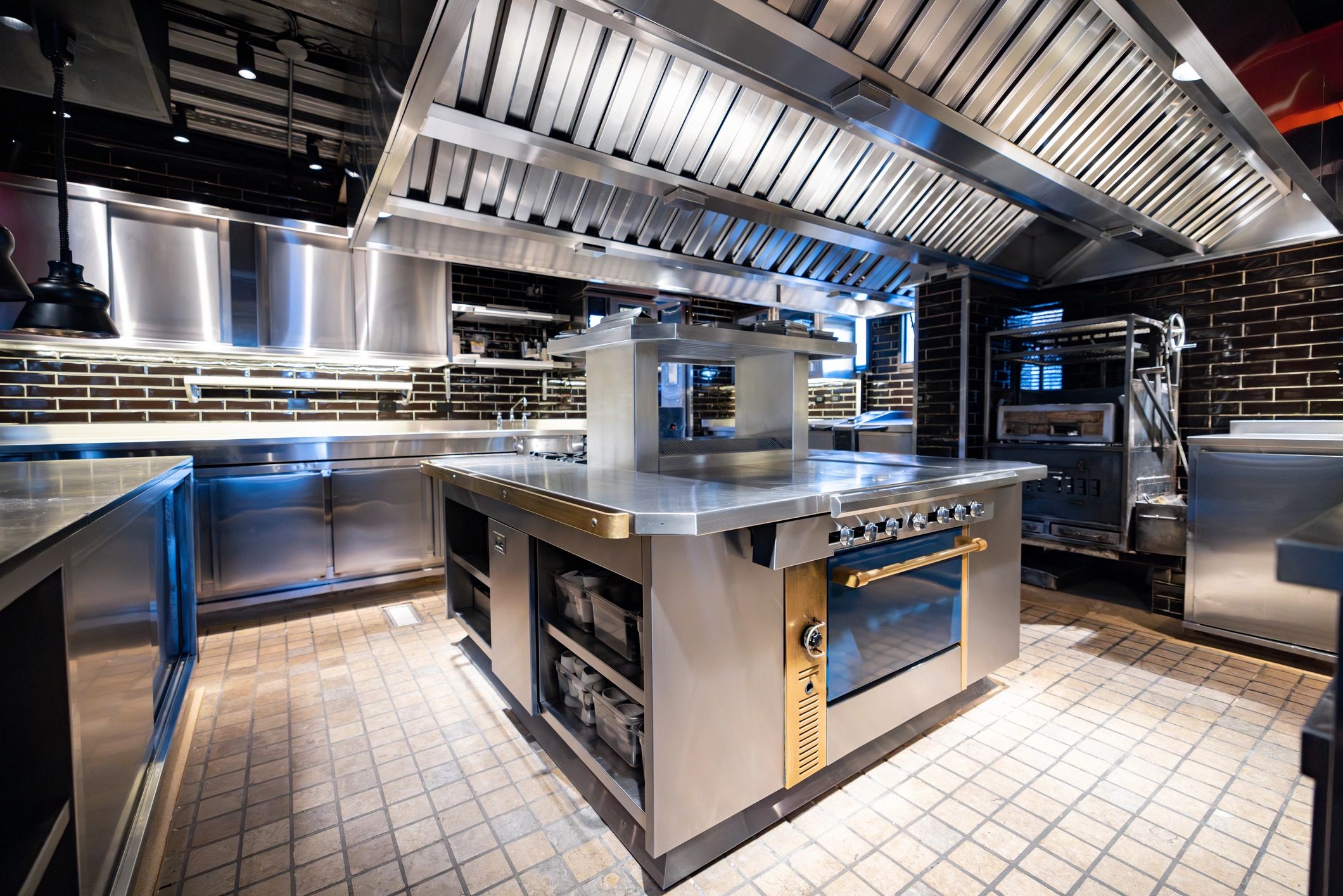 Commercial kitchen infrastructure representing supply chain partnership